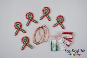 kokárdás gyöngyfűző csomag