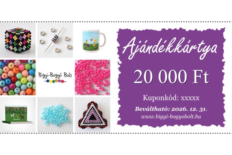 Ajándékkártya - 20 000 Ft